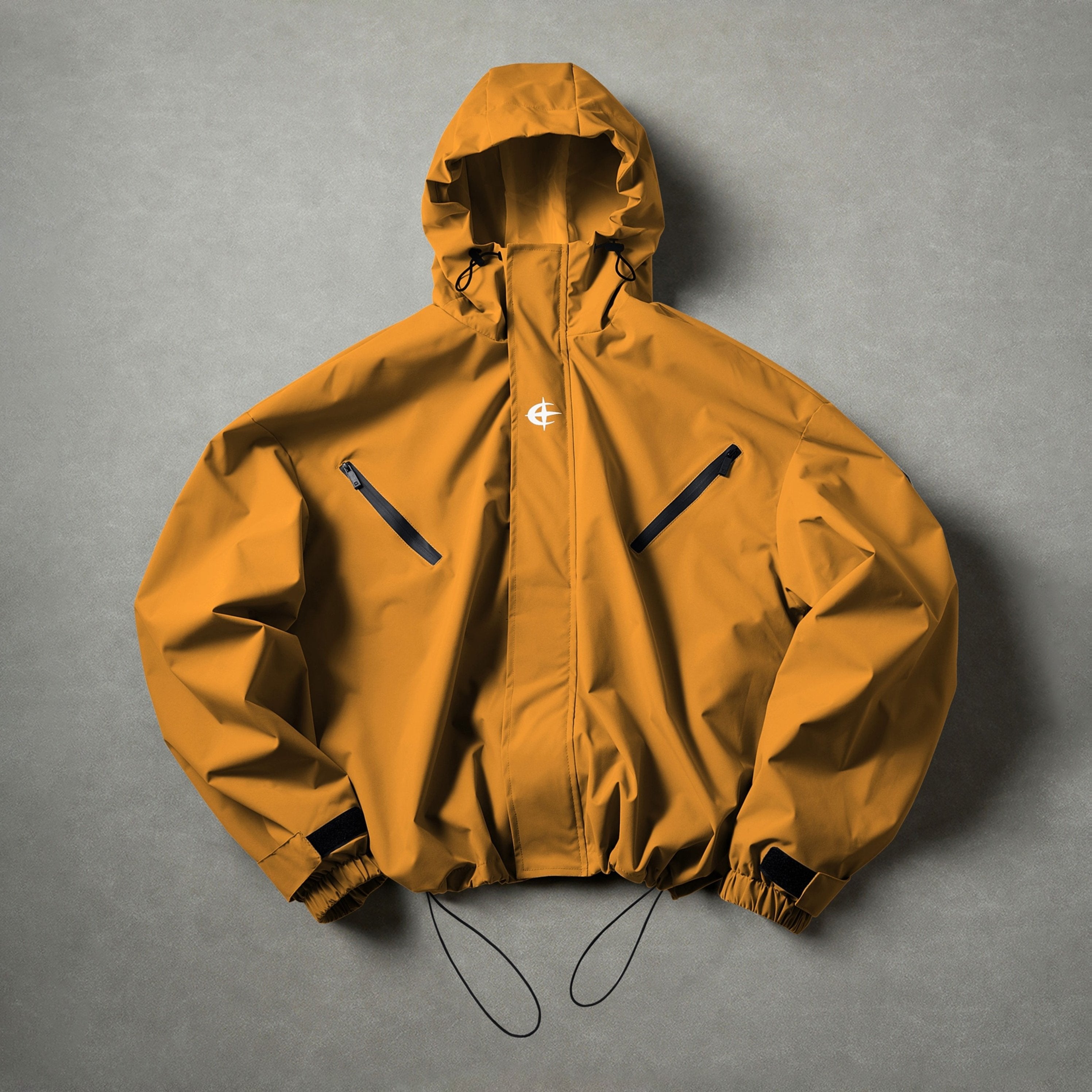Men’s Hooded Windbreaker Jacket Casual Outdoor Zip Up Outerwear