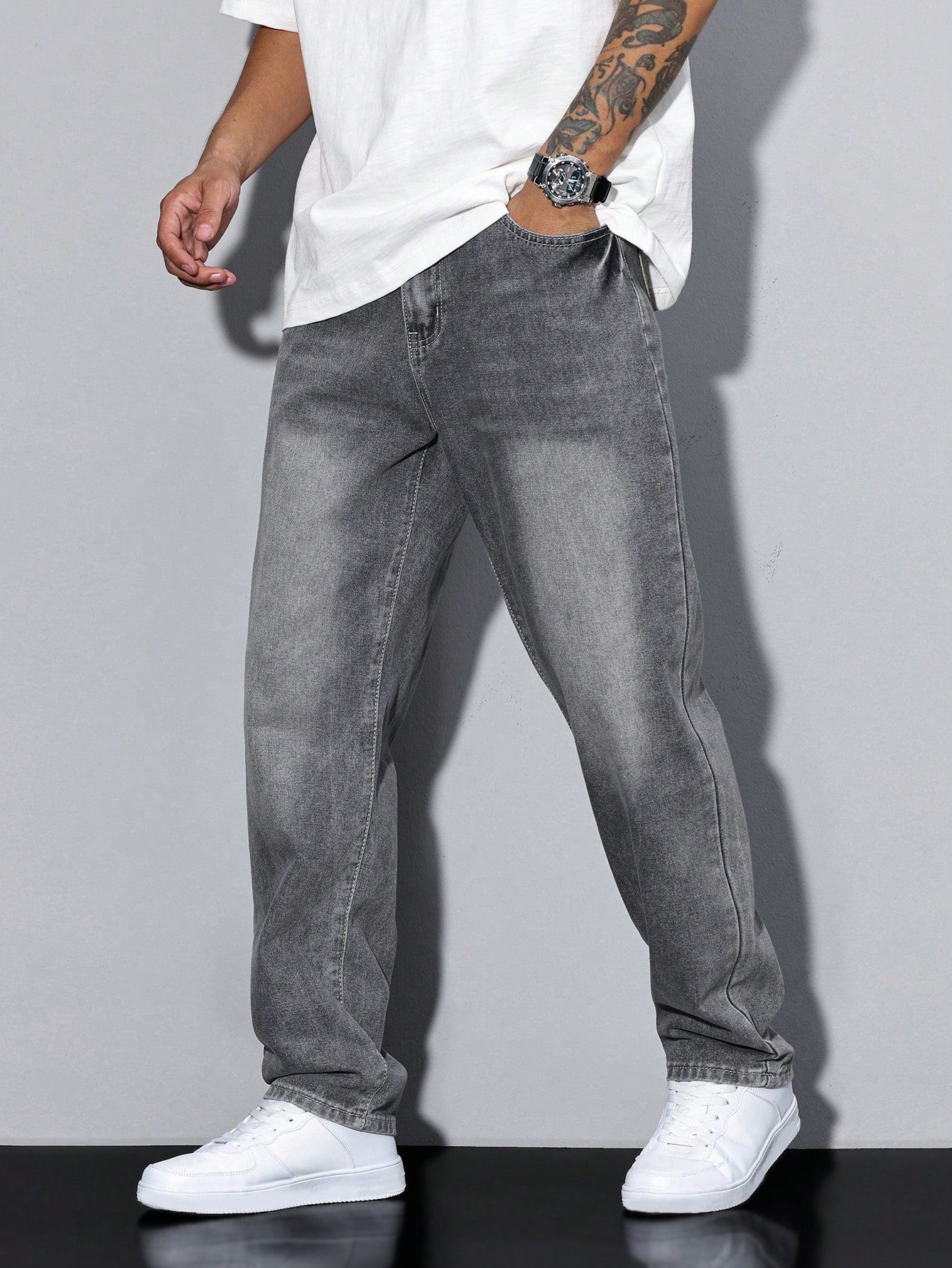 Casual Men’s Solid Color Jeans – Daan Everyday Denim - Solorfit