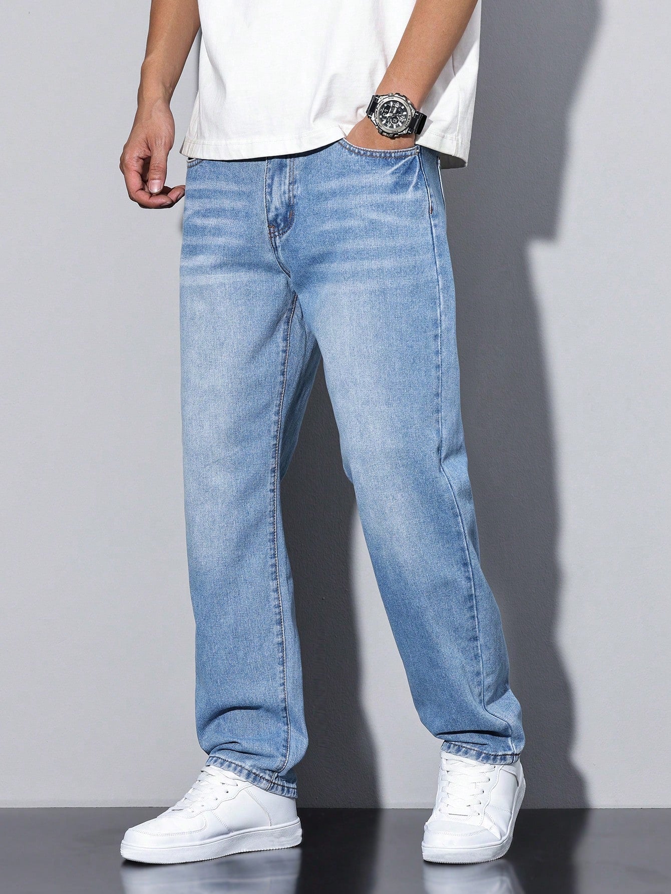 Casual Men’s Solid Color Jeans – Daan Everyday Denim - Solorfit
