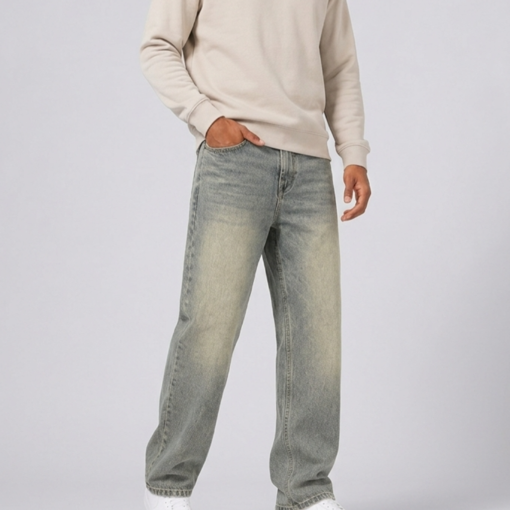 Men’s Relaxed Fit Jeans Casual Straight Leg Denim Pants
