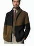 Men’s Thick Warm Cardigan – Block Knit Button-Up Jacket - Solorfit