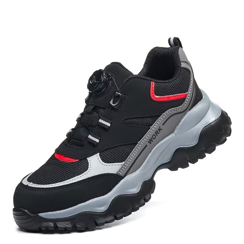 Men’s Steel Toe Safety Work Boots Puncture Resistant Protective Shoes