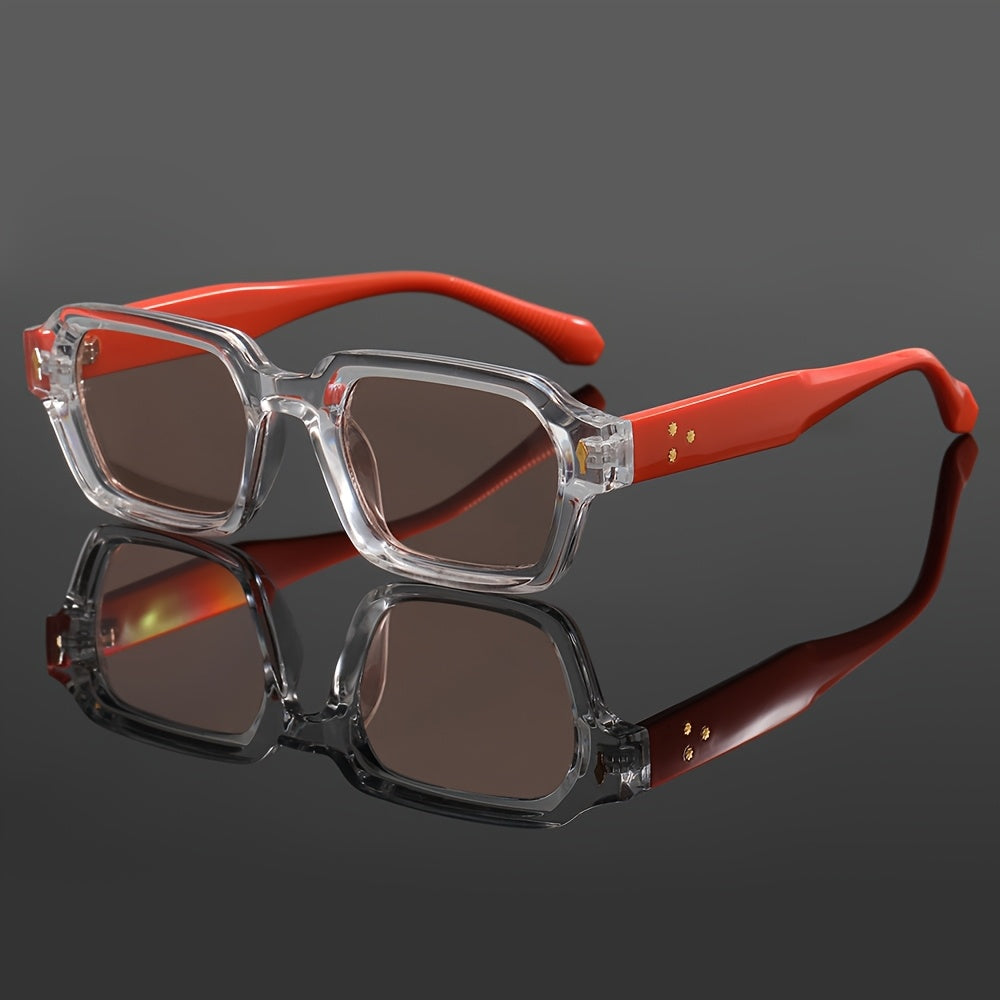 Square Frame Sunglasses with UV Protection for Outdoor Wear