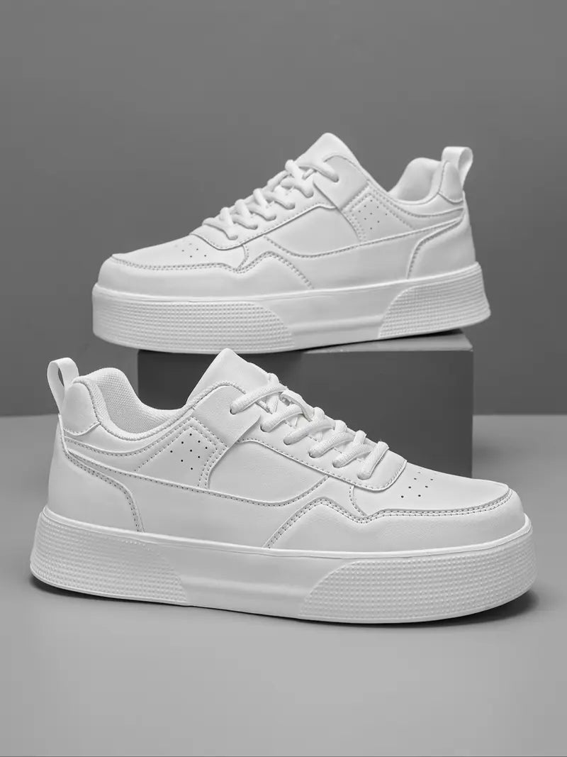 Men’s Casual Sneakers Lace Up Outdoor Walking Shoes Comfortable Fit