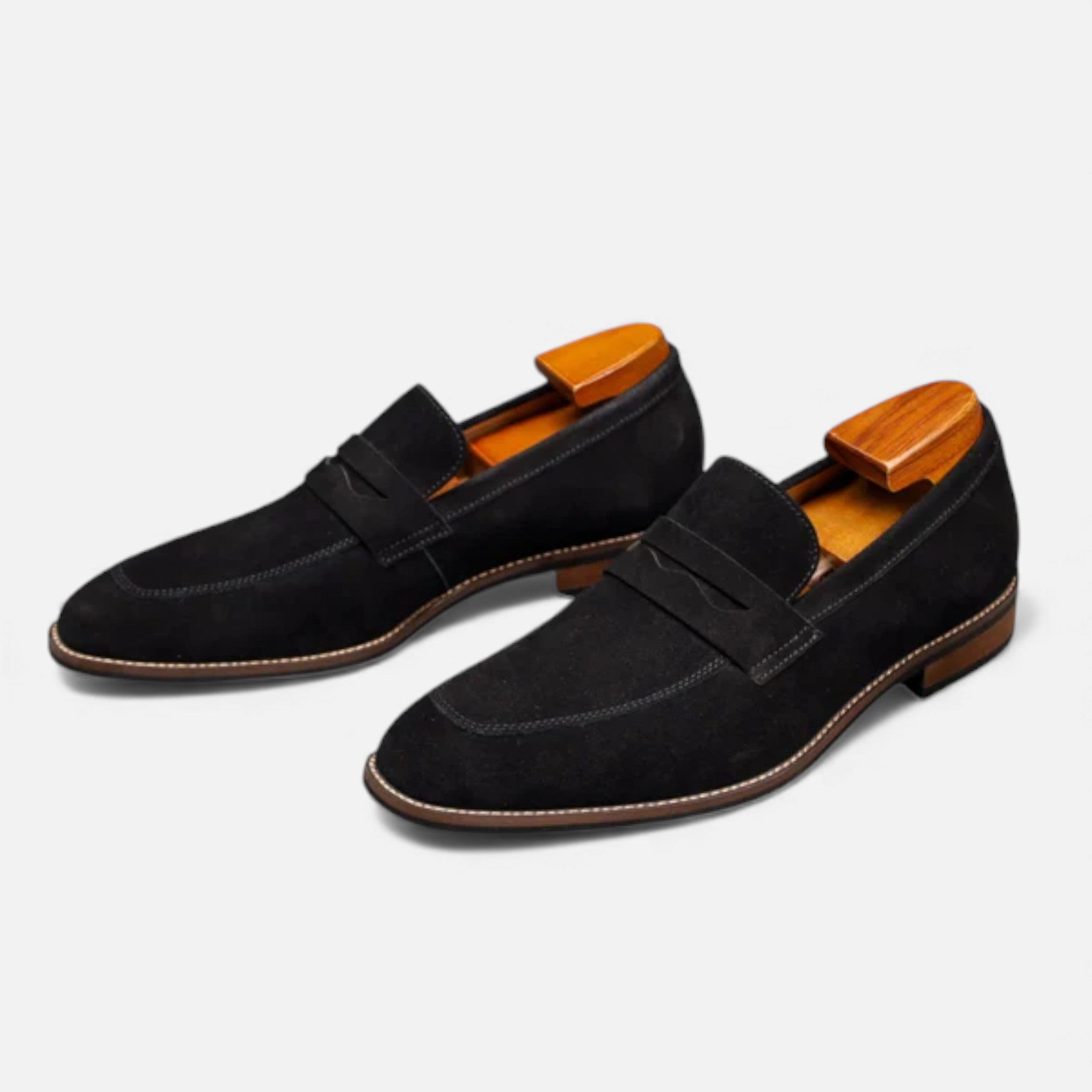 Milvaly | Mens Penny Loafers Leather