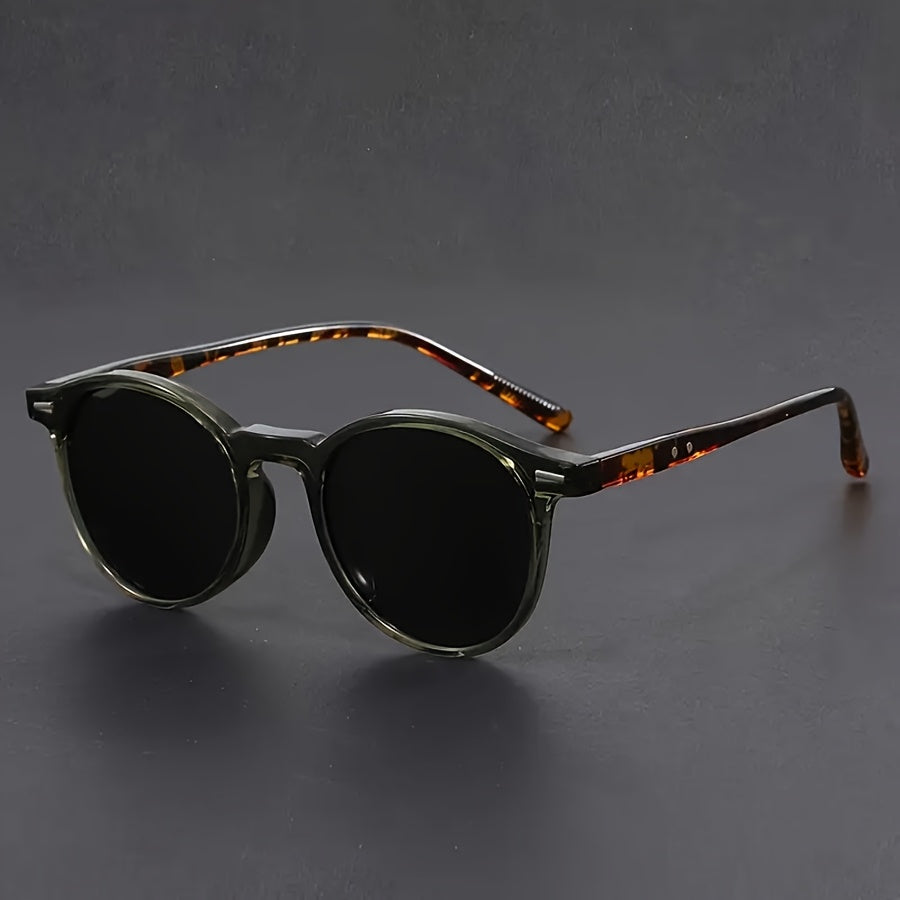 Round Polarized Sunglasses UV Protection Vintage Fashion Eyewear