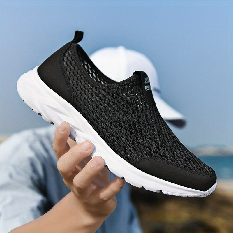 Men’s Slip On Walking Shoes Lightweight Breathable Casual Sneakers