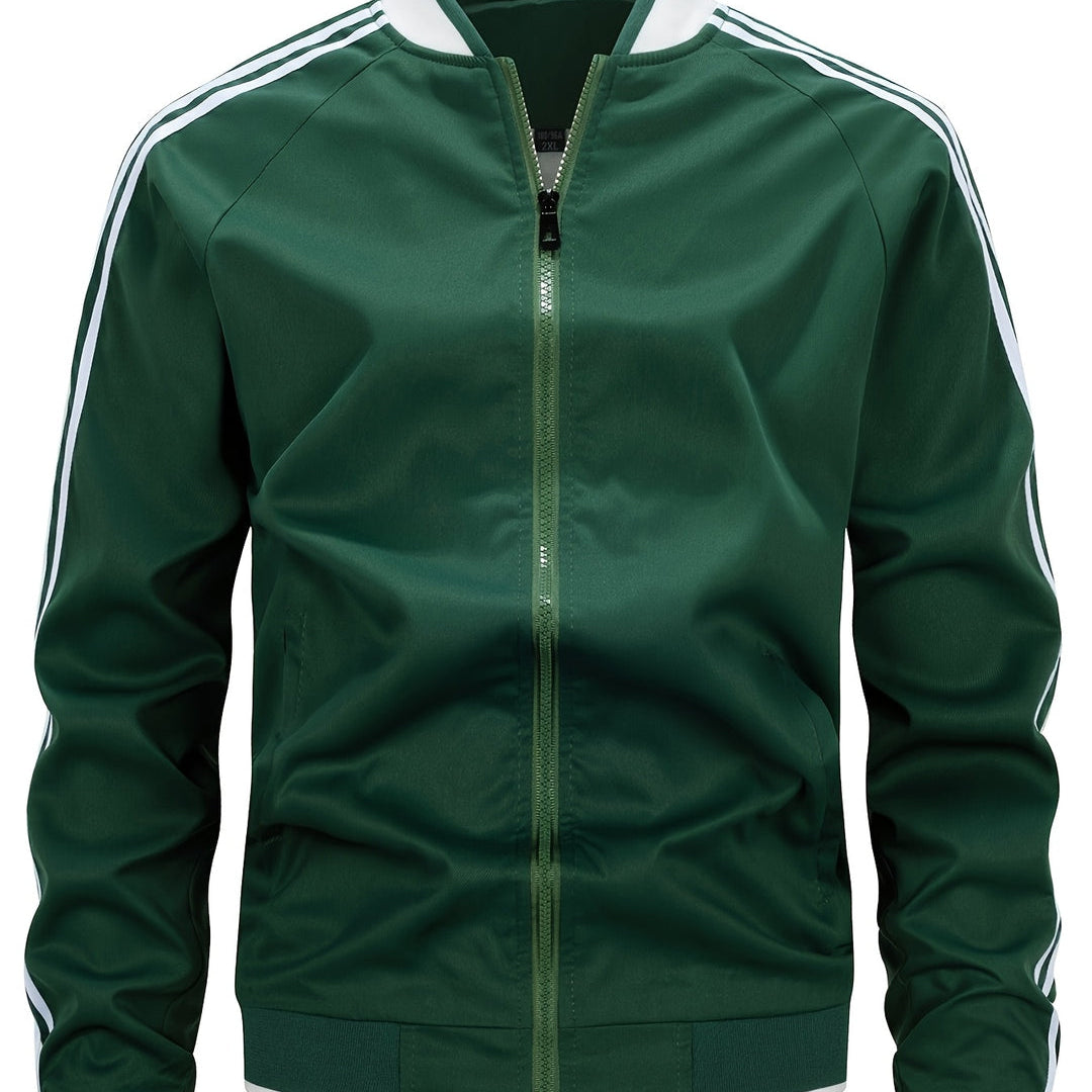 Men’s Bomber Jacket Casual Zip Up Lightweight Everyday Outerwear