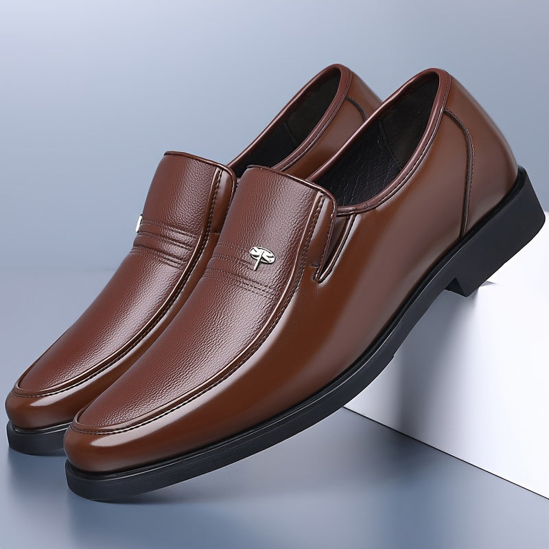 Men’s Leather Loafers – Lightweight Breathable Slip-On Shoes - Solorfit