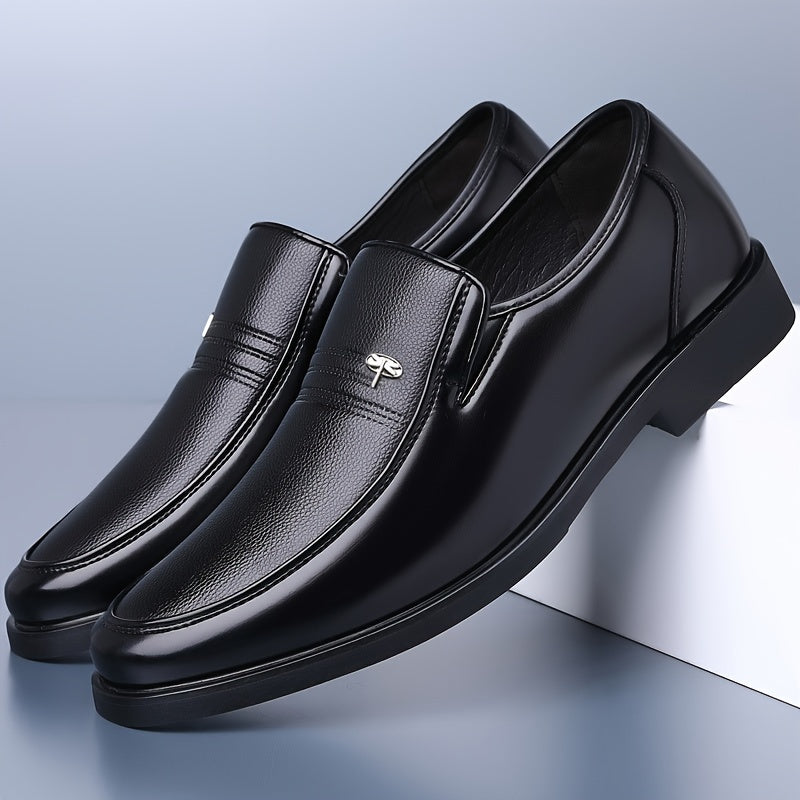 Men’s Leather Loafers – Lightweight Breathable Slip-On Shoes - Solorfit