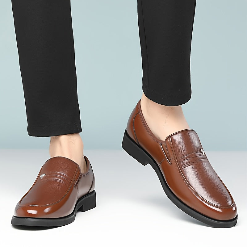 Men’s Leather Loafers – Lightweight Breathable Slip-On Shoes - Solorfit