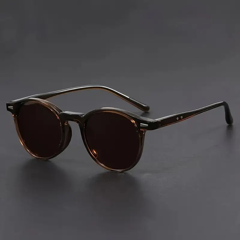Round Polarized Sunglasses UV Protection Vintage Fashion Eyewear
