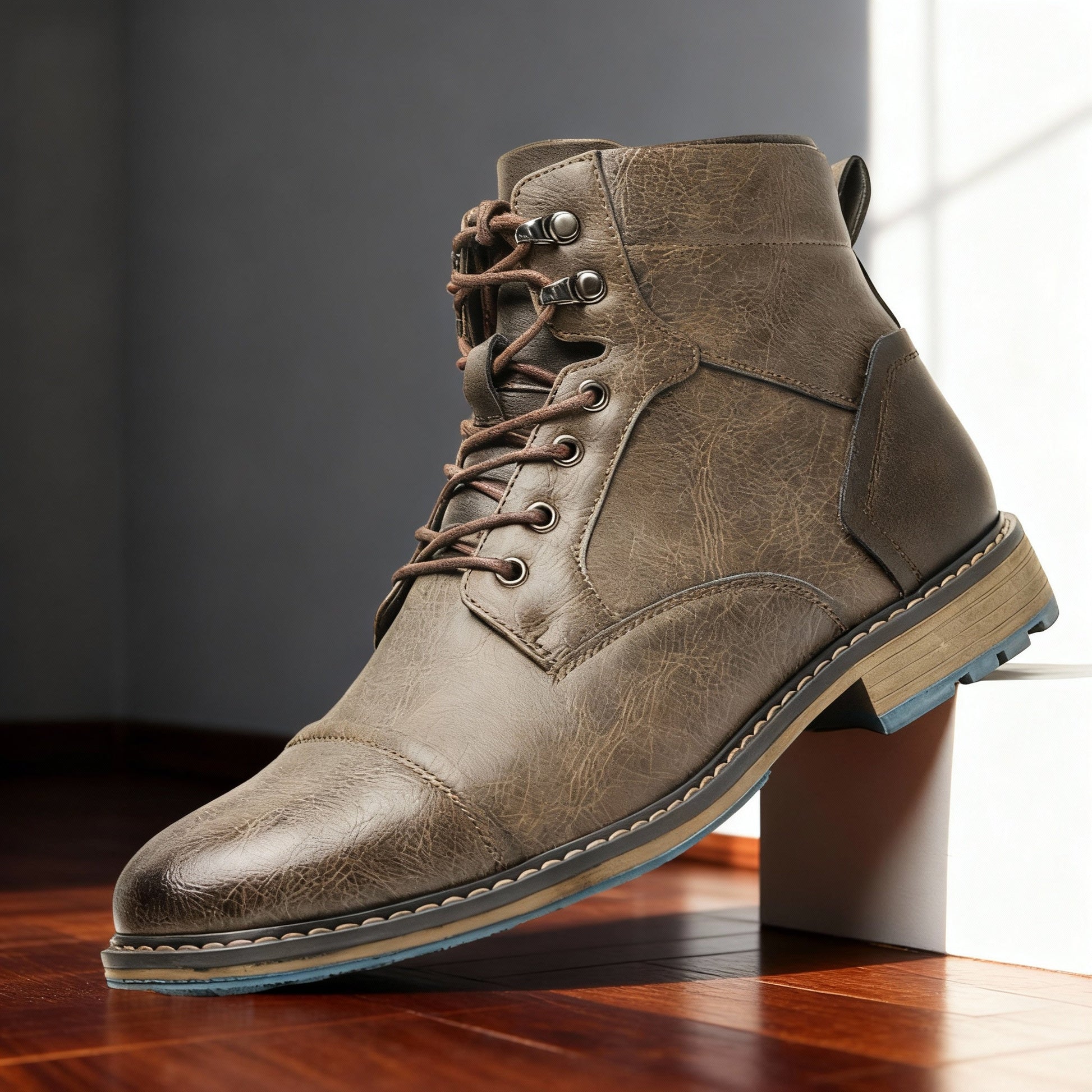 Mustang Men Combat Boots Cushioned