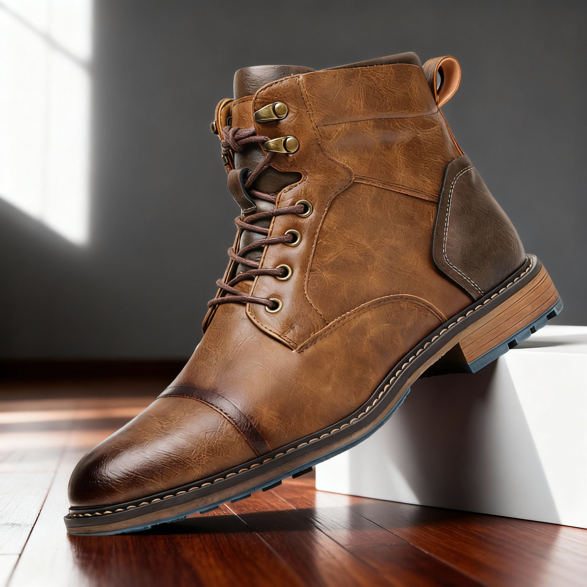 Mustang Men Combat Boots Cushioned