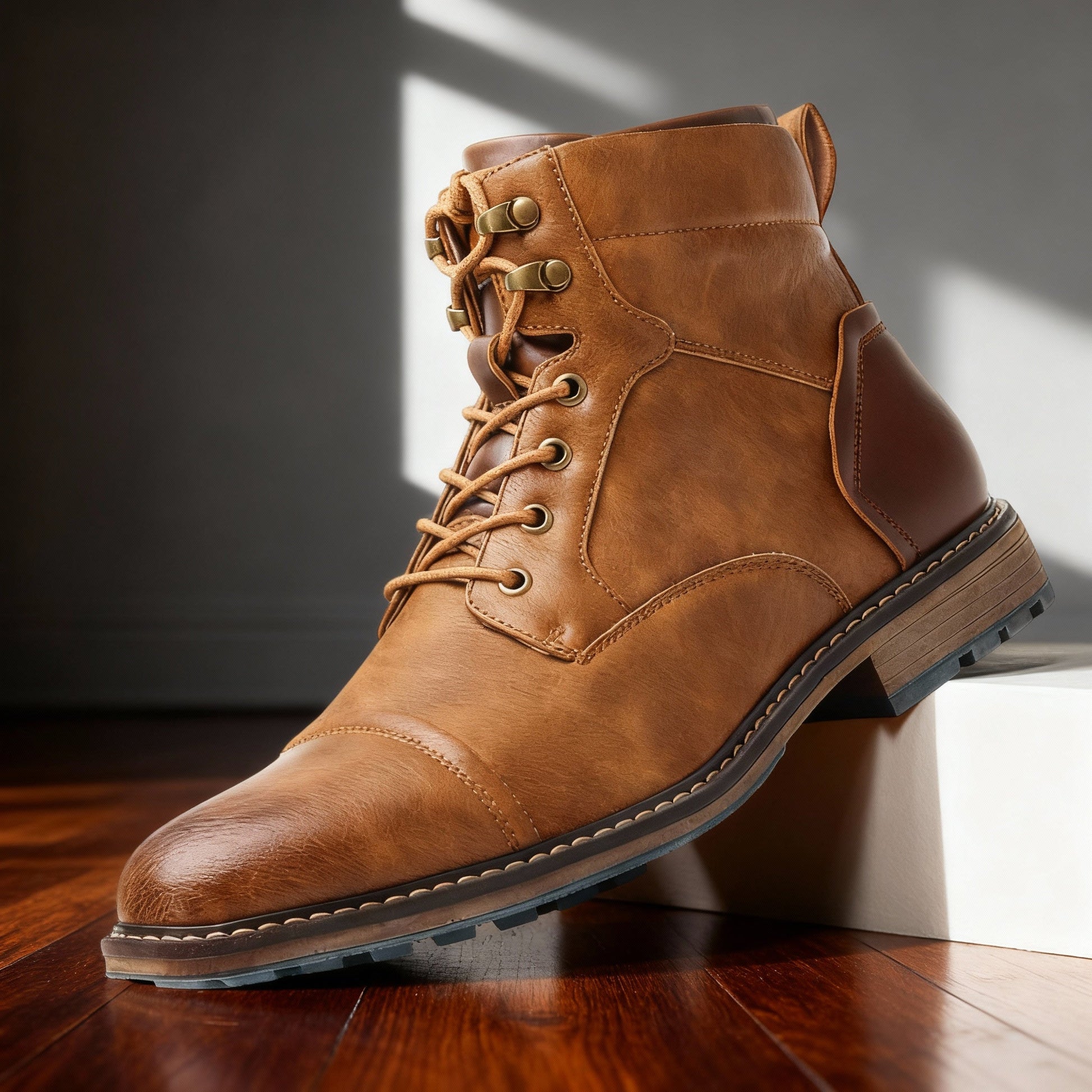 Mustang Men Combat Boots Cushioned