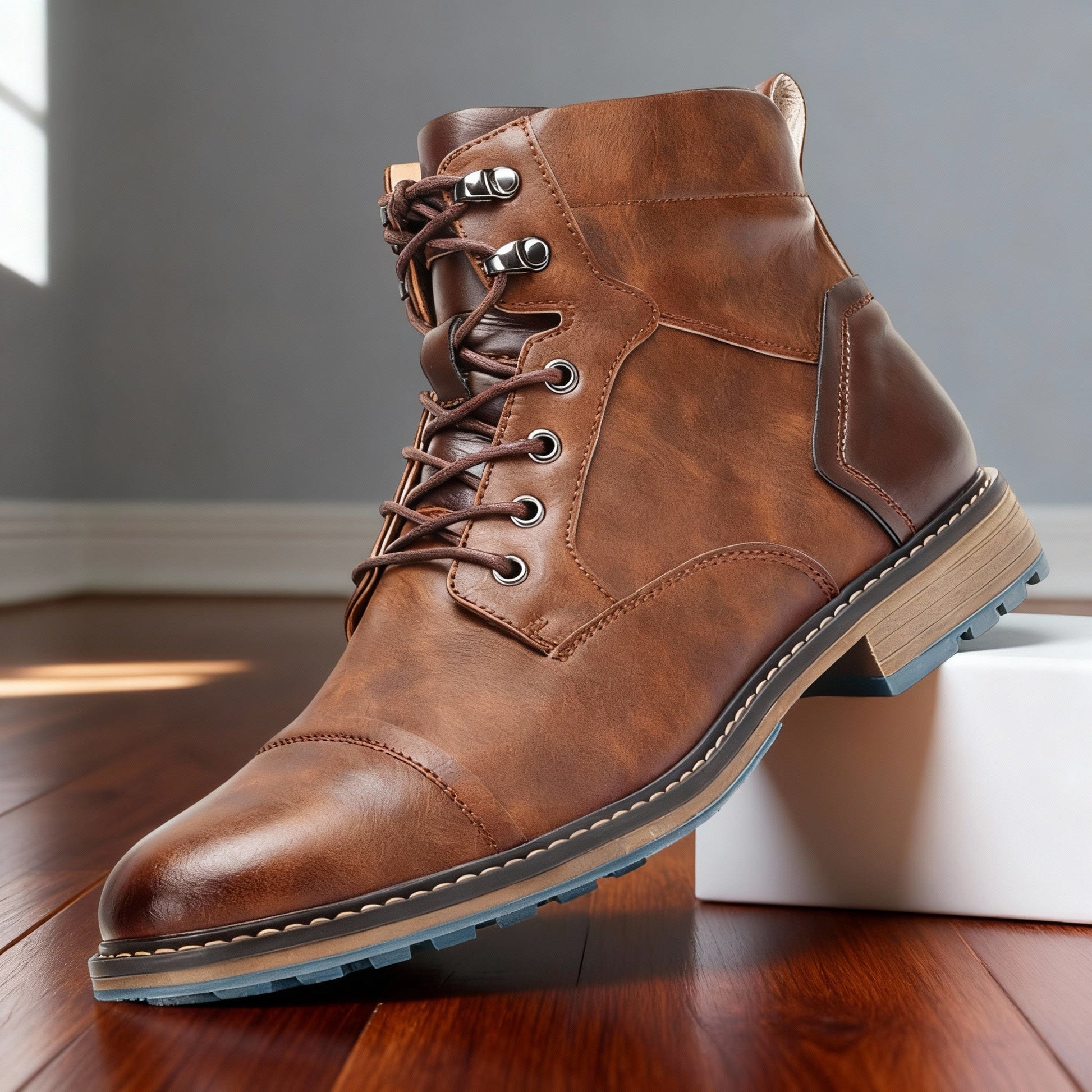 Mustang Men Combat Boots Cushioned