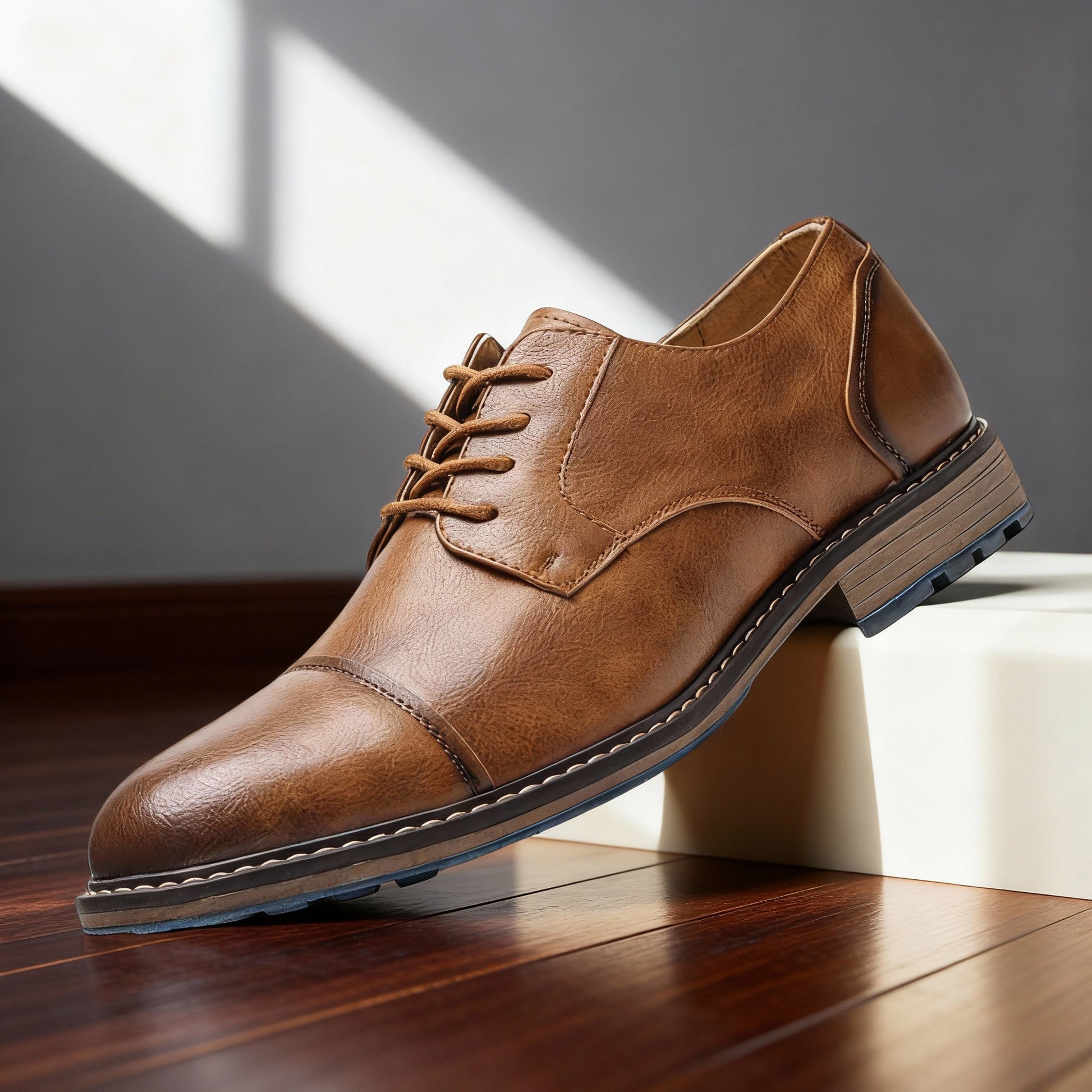 Geoffrey Cap-Toe Derbies Classy Shoes