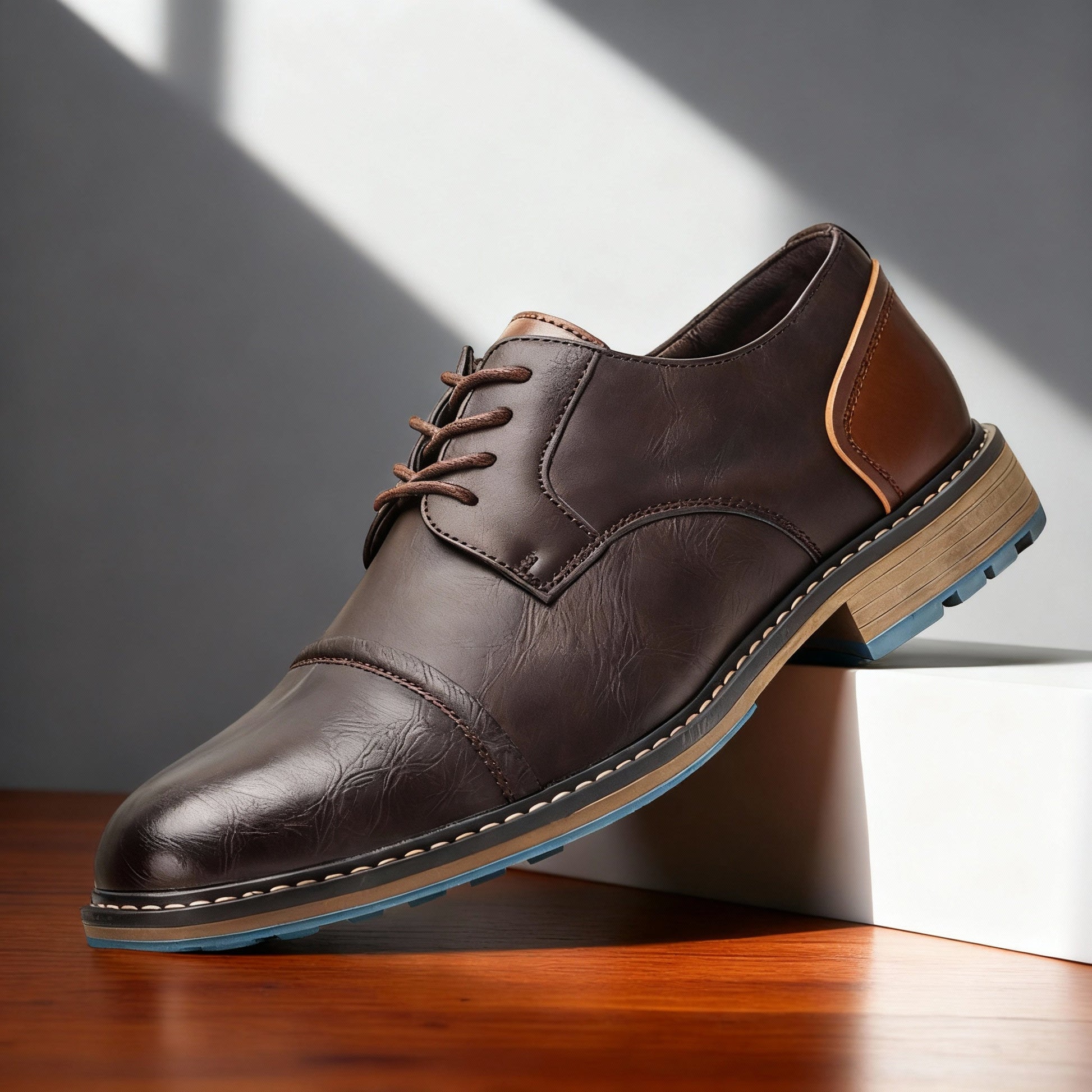 Geoffrey Cap-Toe Derbies Classy Shoes
