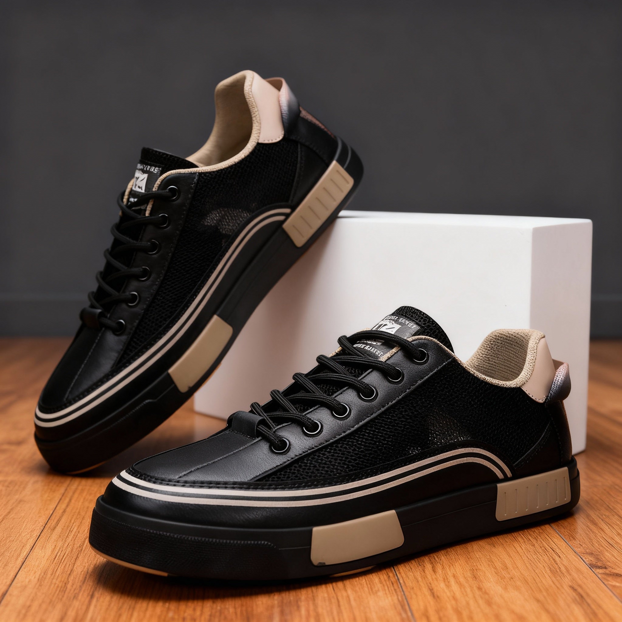 Men’s Casual Sneakers Lightweight Lace Up Walking Shoes