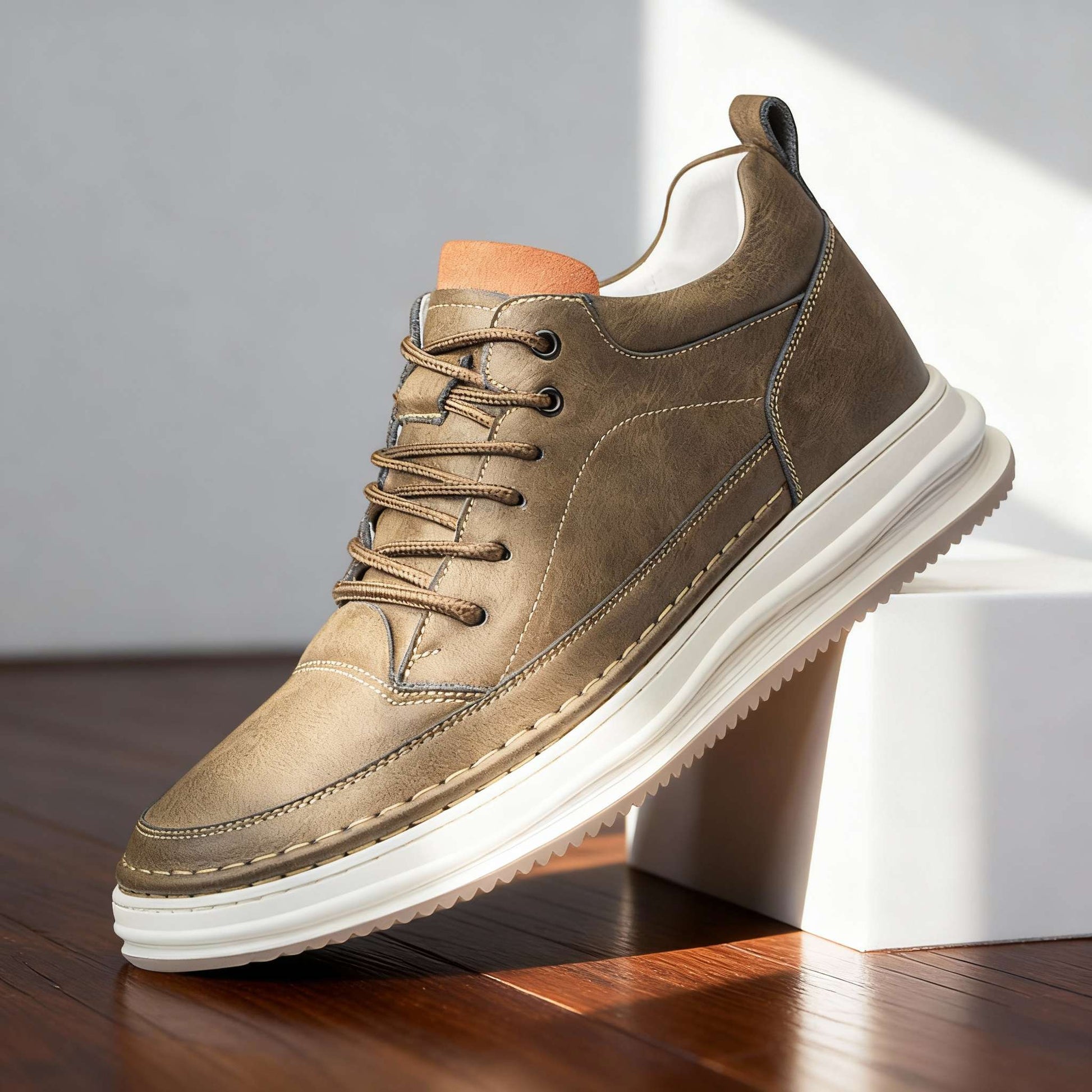Johnson Leather High Boot Sneakers Heel Support