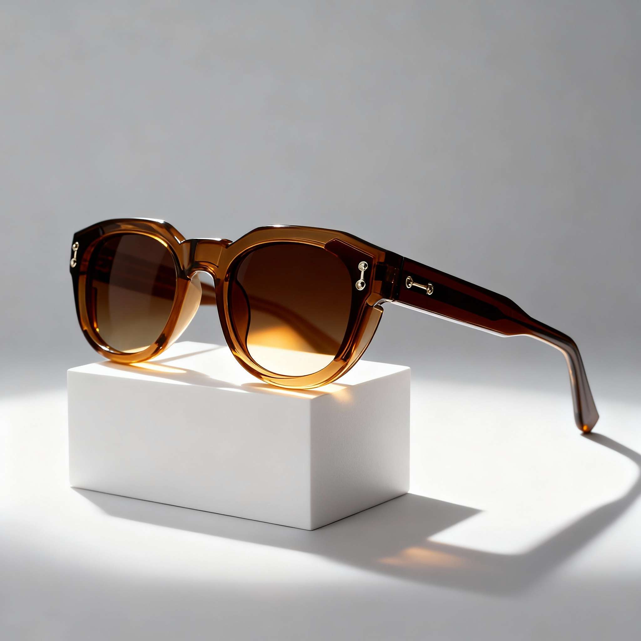 Round Polarized Sunglasses UV Protection Vintage Fashion Eyewear