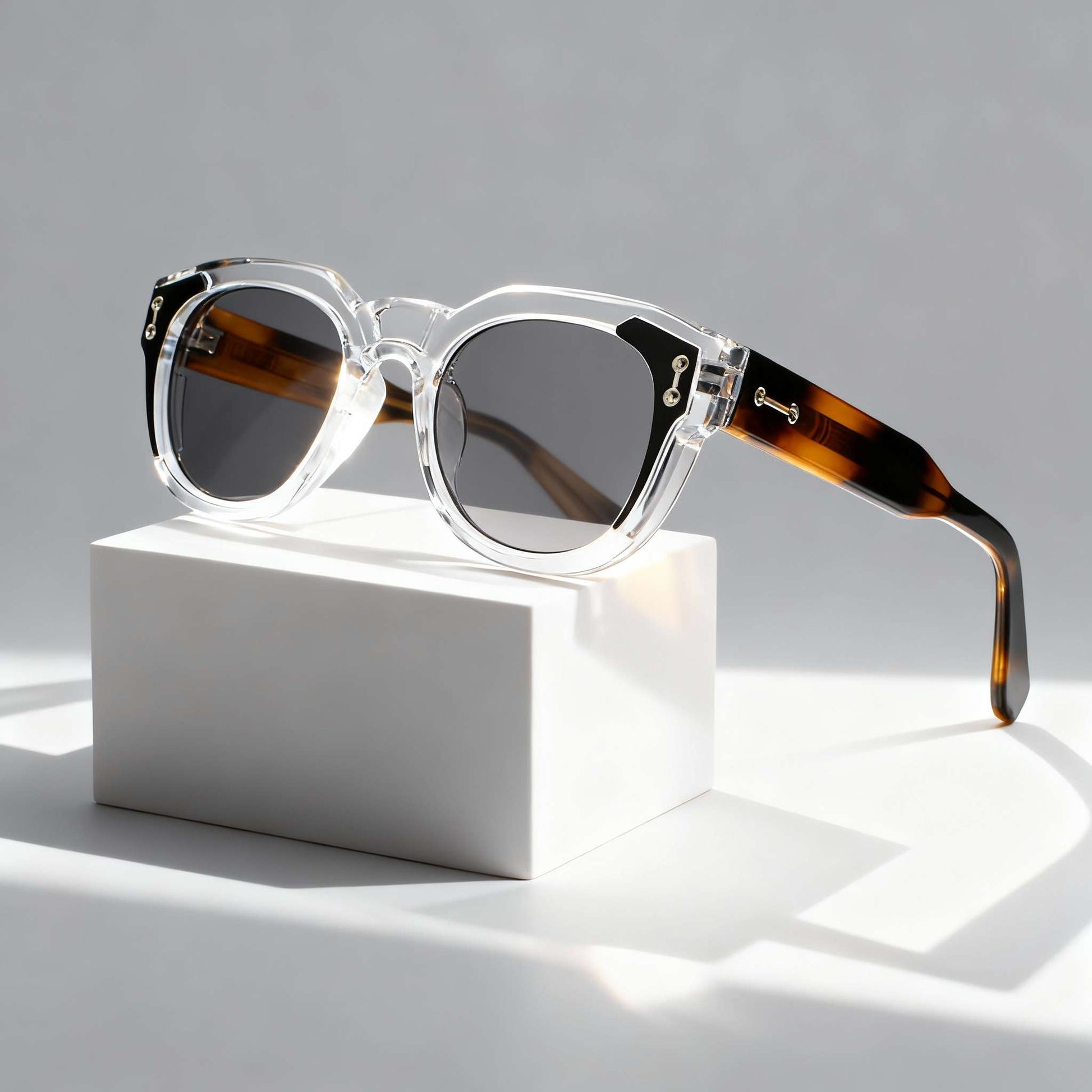 Round Polarized Sunglasses UV Protection Vintage Fashion Eyewear