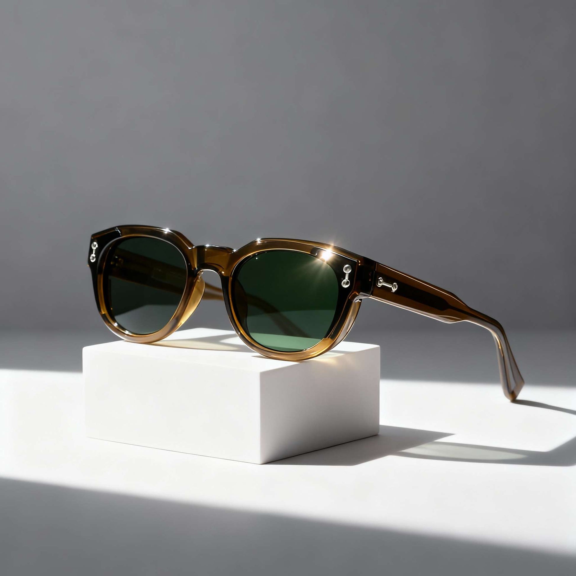 Round Polarized Sunglasses UV Protection Vintage Fashion Eyewear