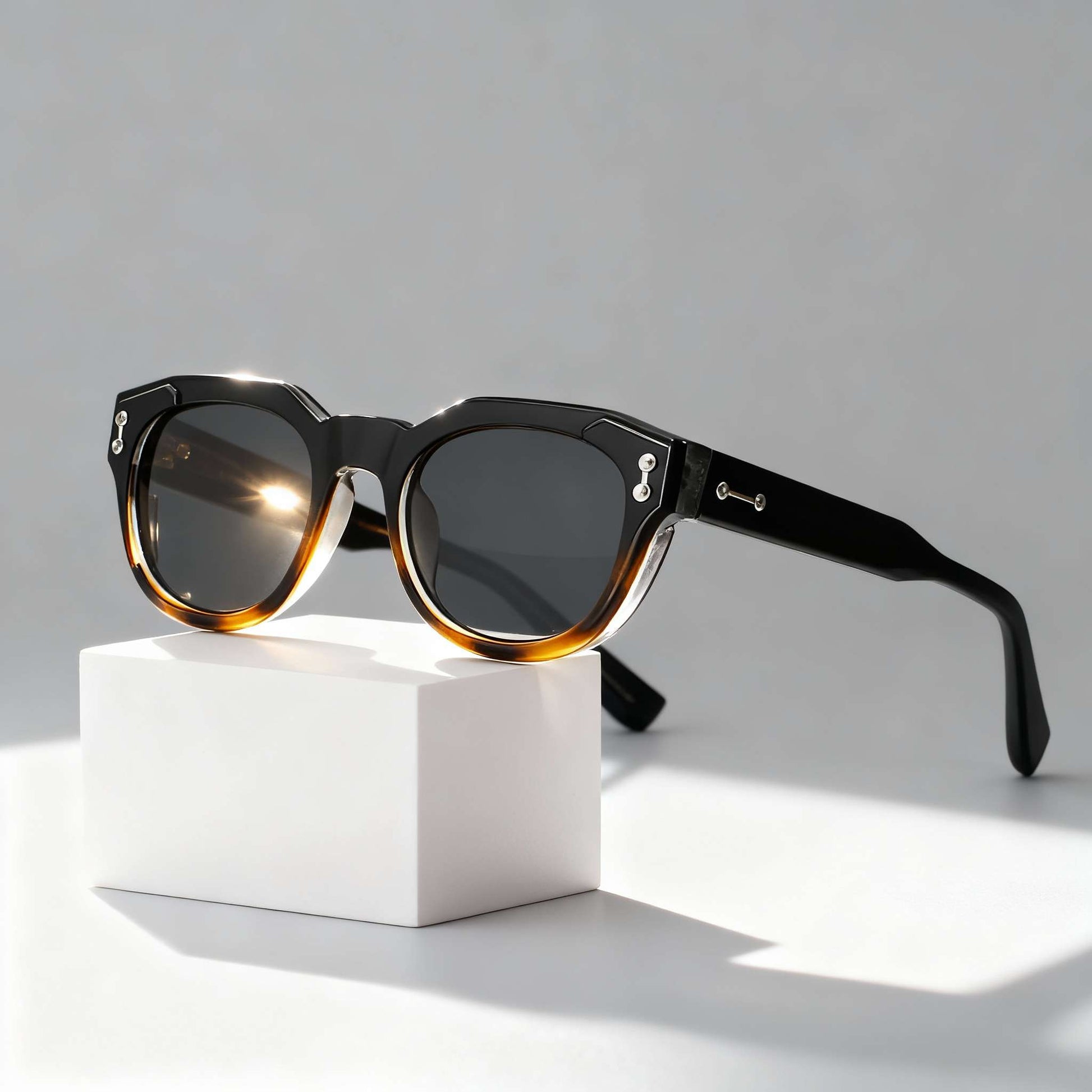 Round Polarized Sunglasses UV Protection Vintage Fashion Eyewear