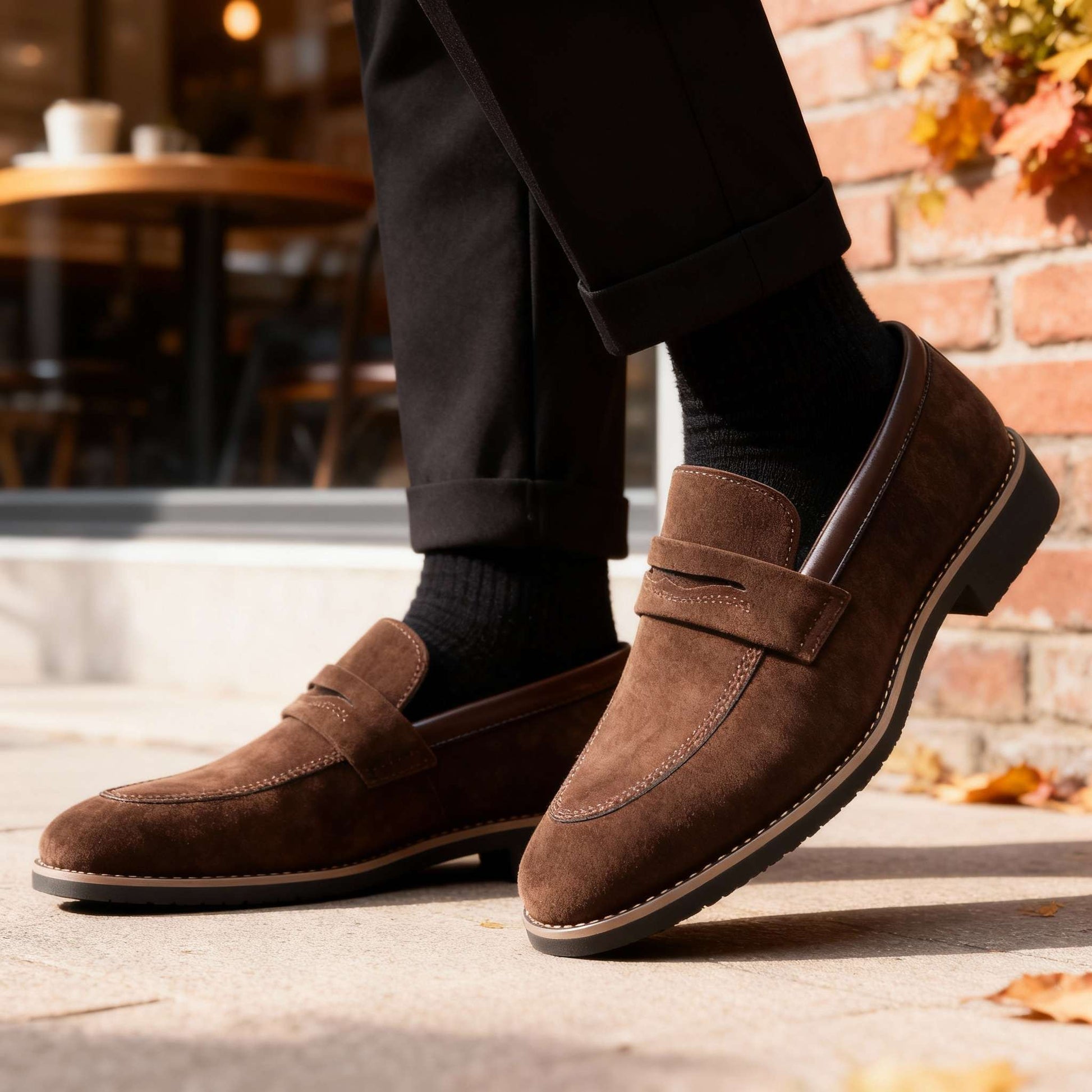 Men’s Penny Loafers Slip On Business Casual Dress Shoes