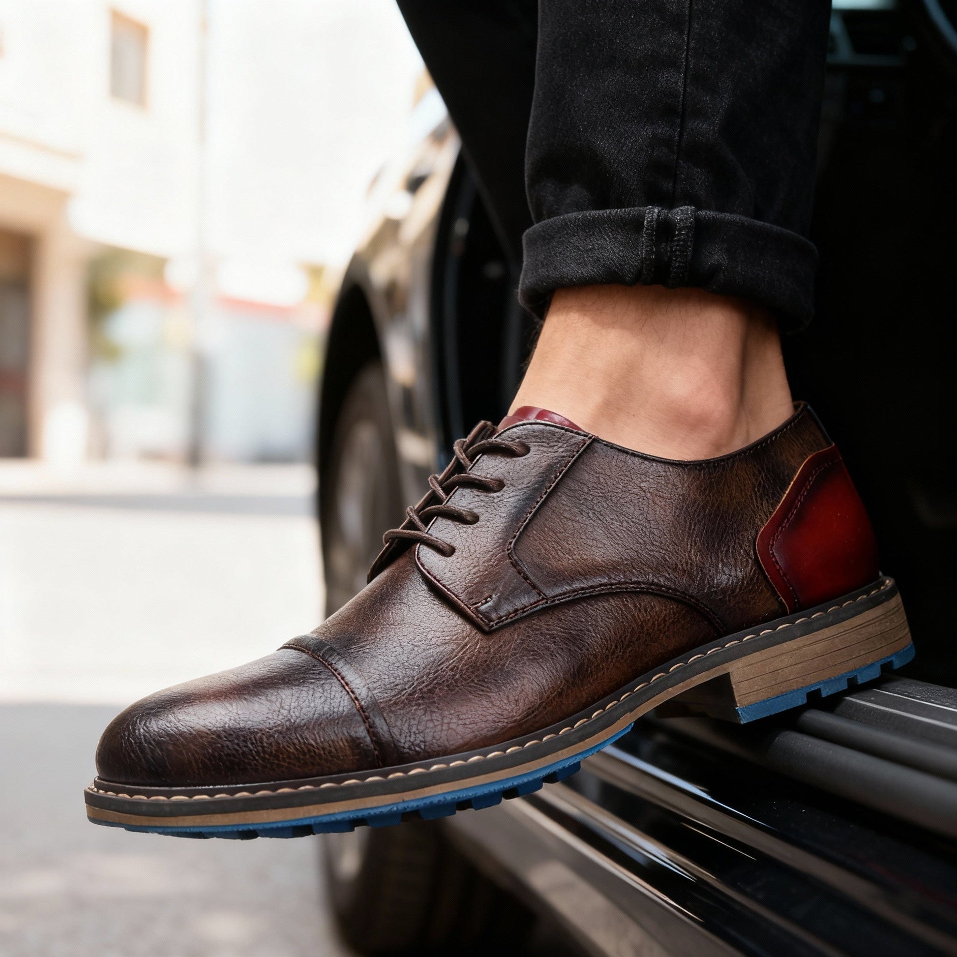 Geoffrey Cap-Toe Derbies Classy Shoes