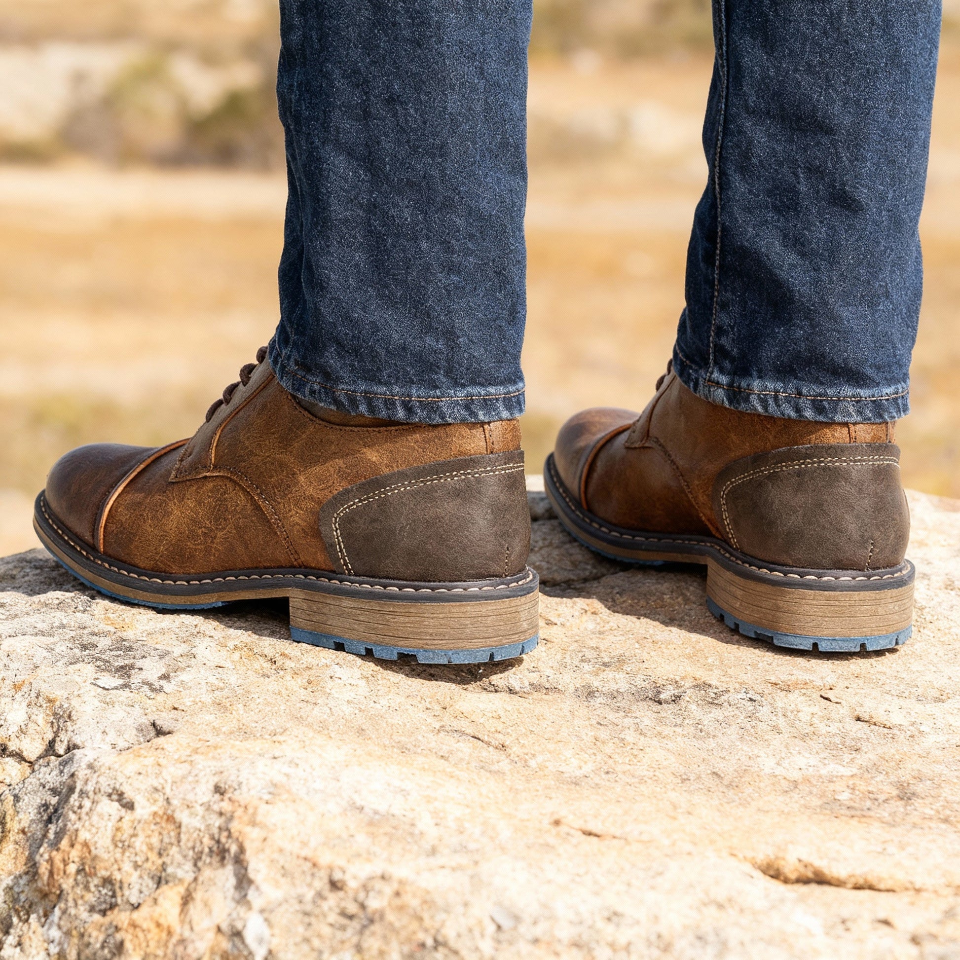 Geoffrey Cap-Toe Derbies Classy Shoes