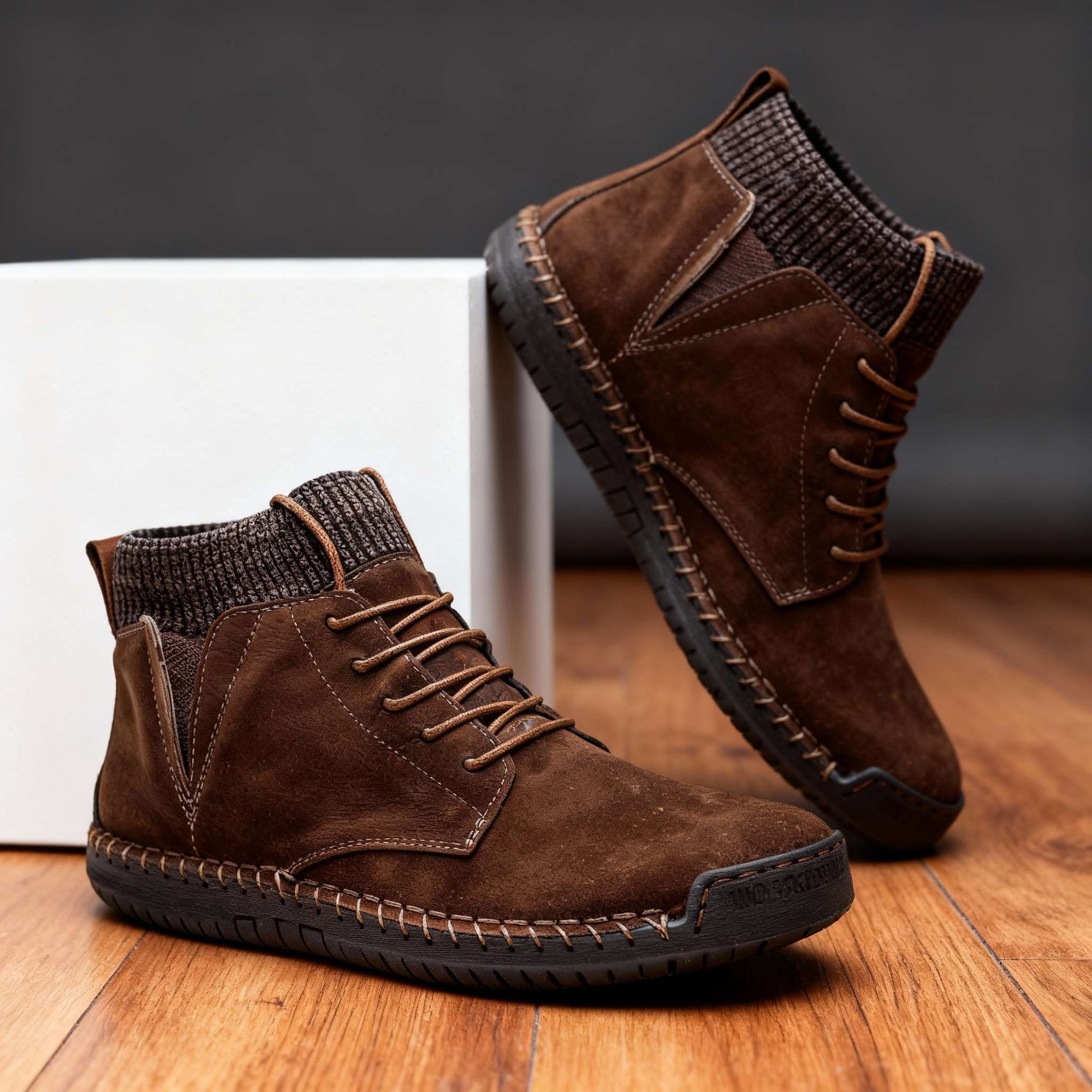 Men’s Casual Ankle Boots Lace Up Slip On Outdoor Walking Boots