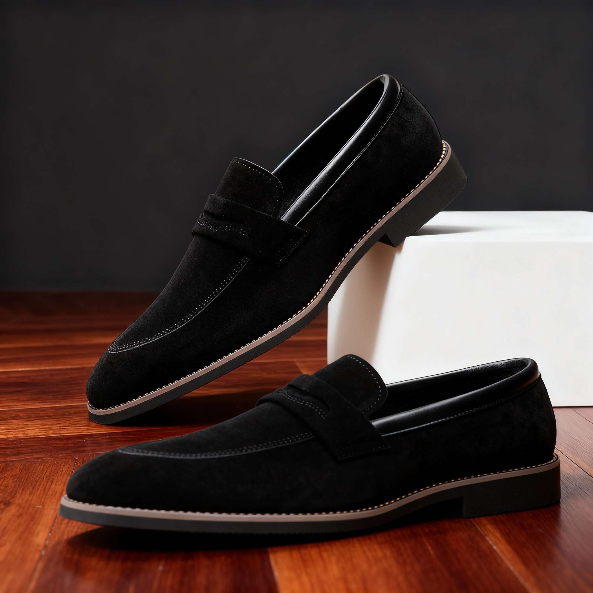 Men’s Penny Loafers Slip On Business Casual Dress Shoes