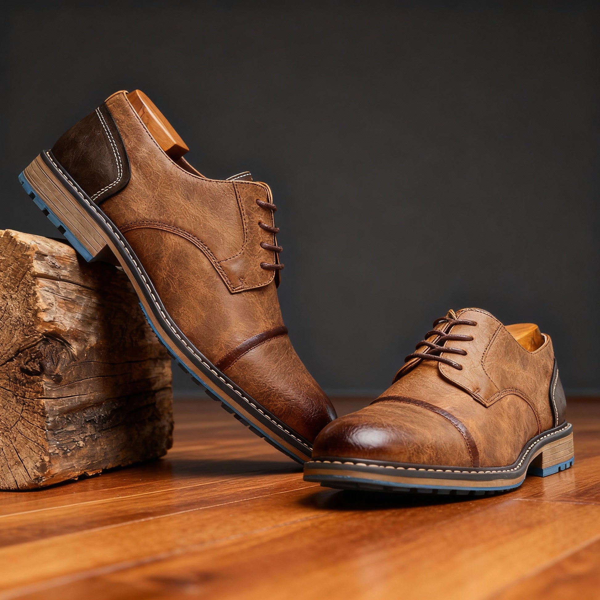 Geoffrey Cap-Toe Derbies Classy Shoes