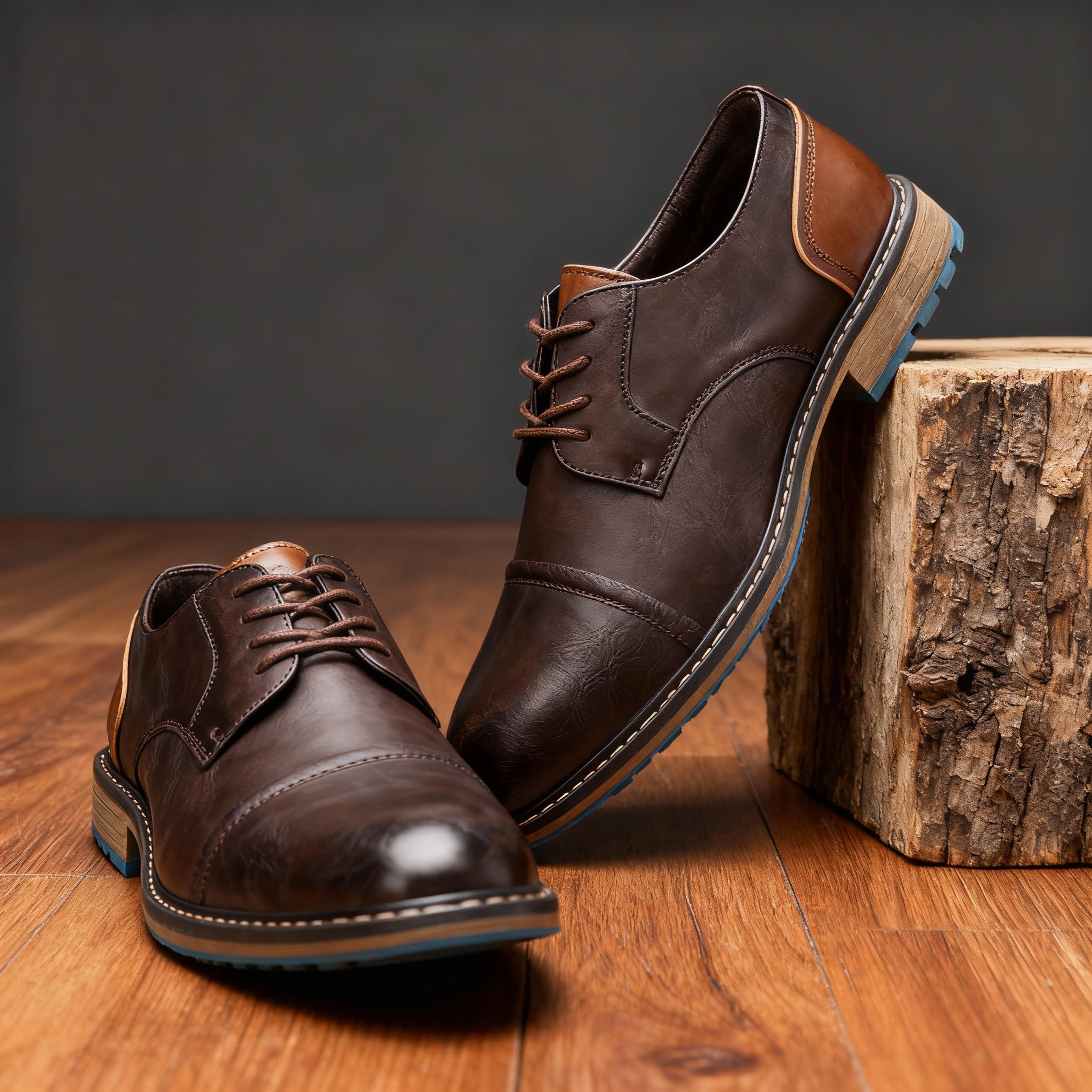 Geoffrey Cap-Toe Derbies Classy Shoes