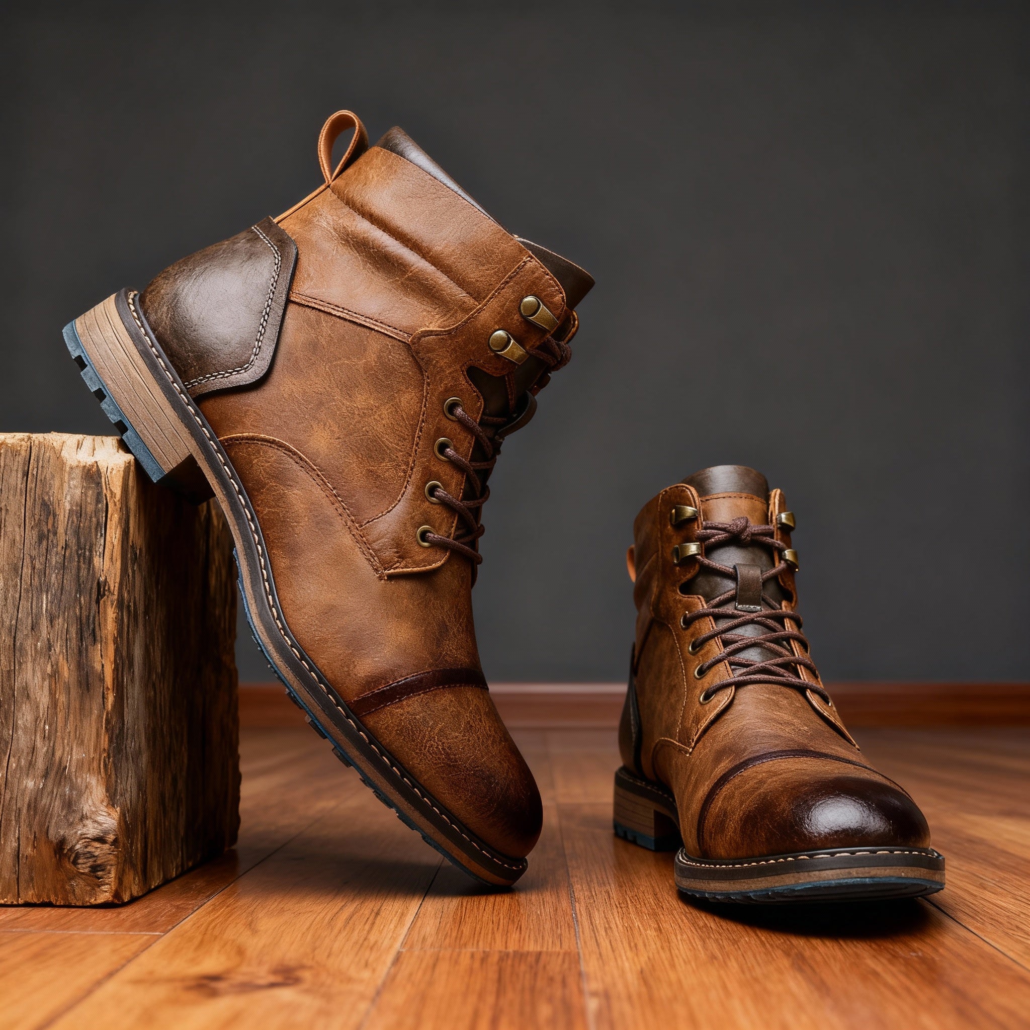 Mustang Men Combat Boots Cushioned