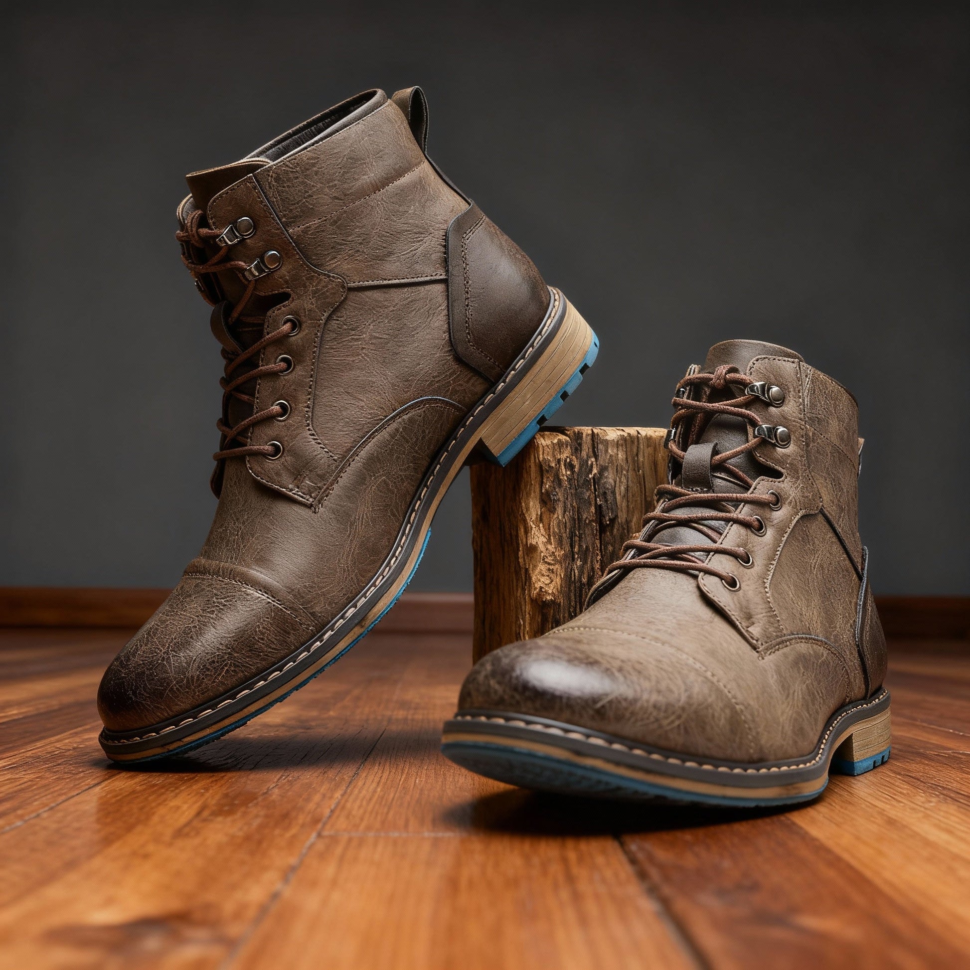 Mustang Men Combat Boots Cushioned