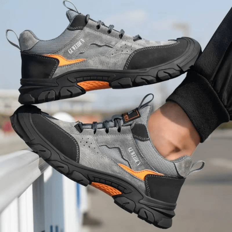 Men’s Steel Toe Safety Shoes Slip Resistant Lightweight Work Sneakers