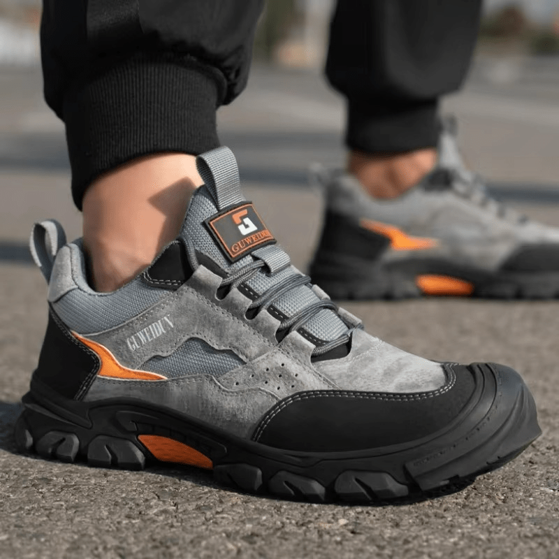 Men’s Steel Toe Safety Shoes Slip Resistant Lightweight Work Sneakers