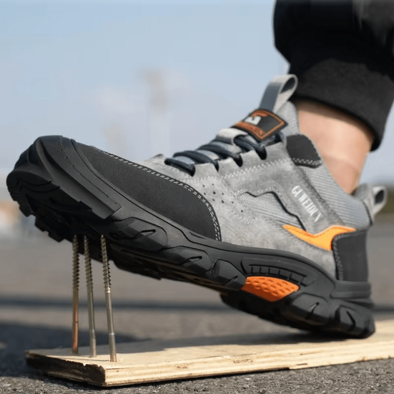 Men’s Steel Toe Safety Shoes Slip Resistant Lightweight Work Sneakers