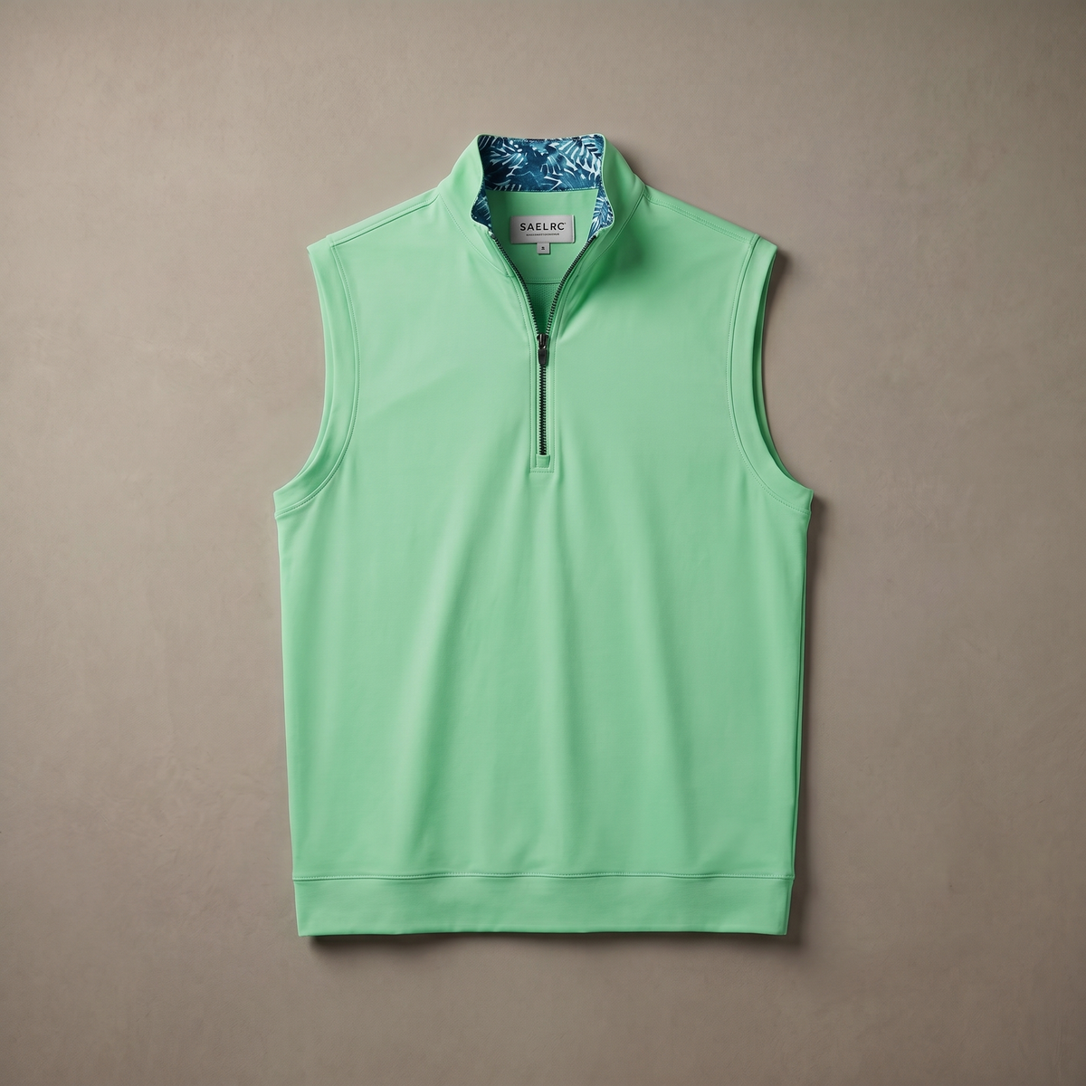 Men's Stretch Golf Vest | Quarter Zip | Windproof Moisture-Wicking Performance Wear