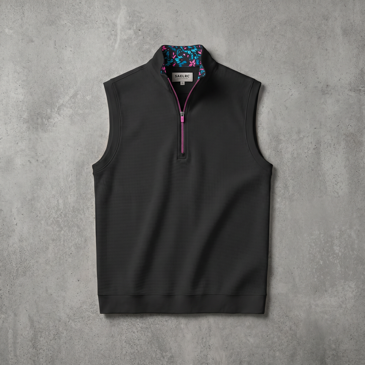 Men's Stretch Golf Vest | Quarter Zip | Windproof Moisture-Wicking Performance Wear