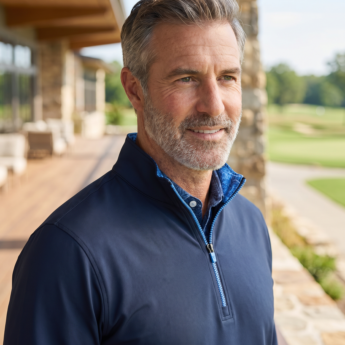 Men's Stretch Golf Vest | Quarter Zip | Windproof Moisture-Wicking Performance Wear