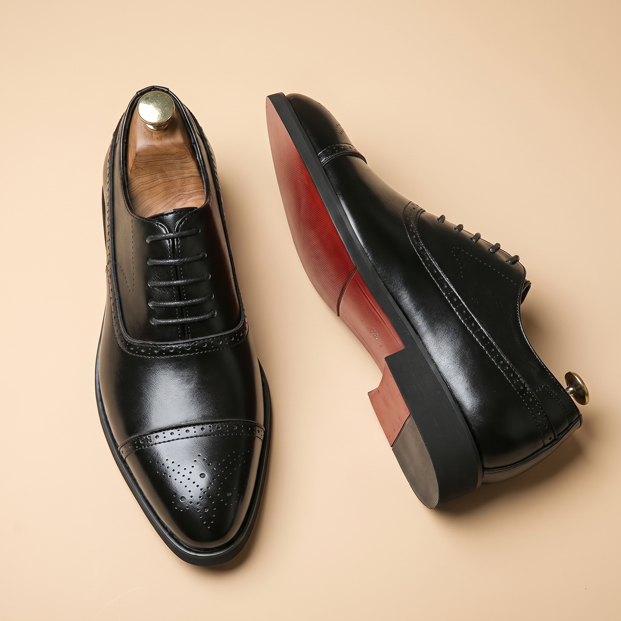 Men's Leather Brogue Shoes | Lace-Up Dress Shoe