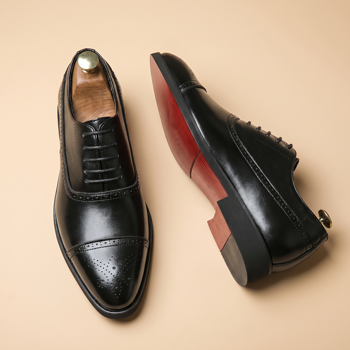 Men's Leather Brogue Shoes | Lace-Up Dress Shoe