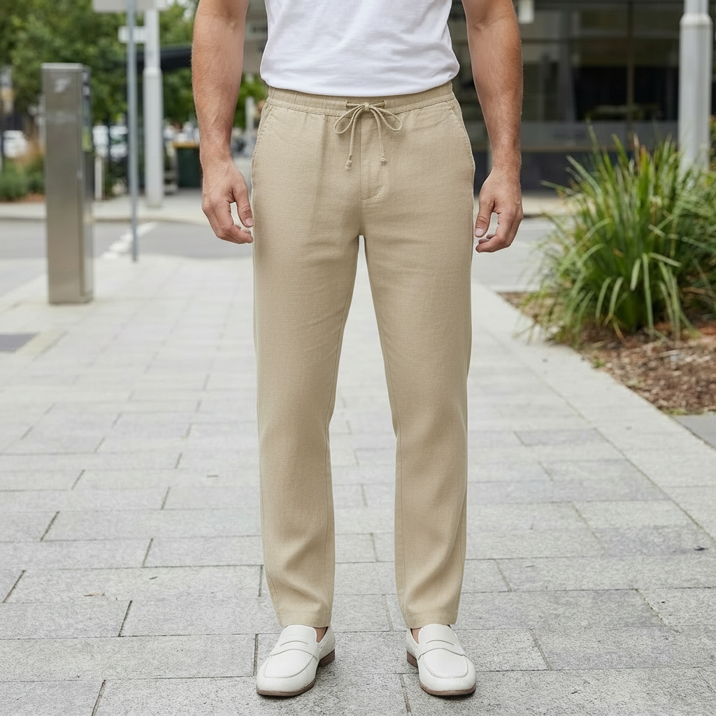 Harrison | Lightweight Linen Men’s Trouser for Spring/Summer Wear