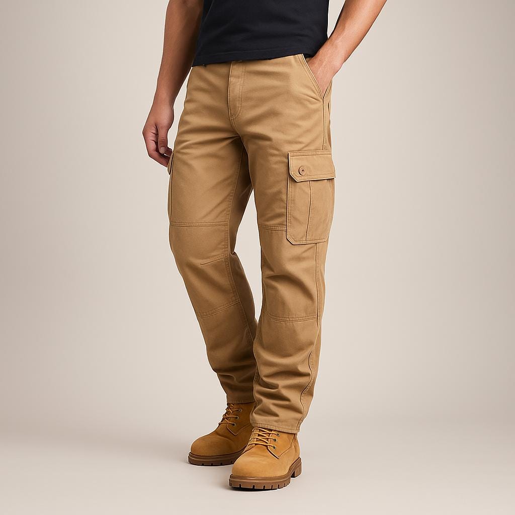 Men’s Cargo Pants – Structured Utility Design Militairy
