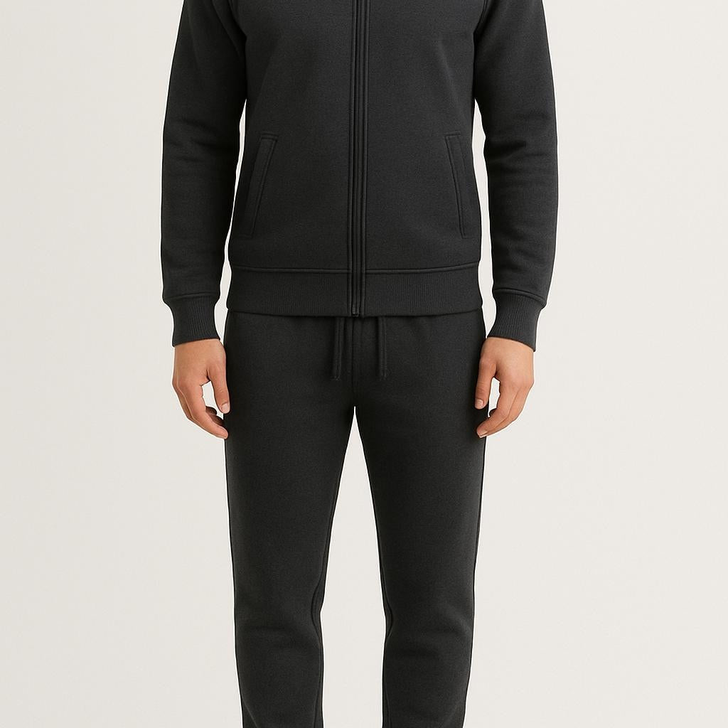 Classic Men’s Full-Zip Tracksuit – Soft Fabric, Timeless Fit