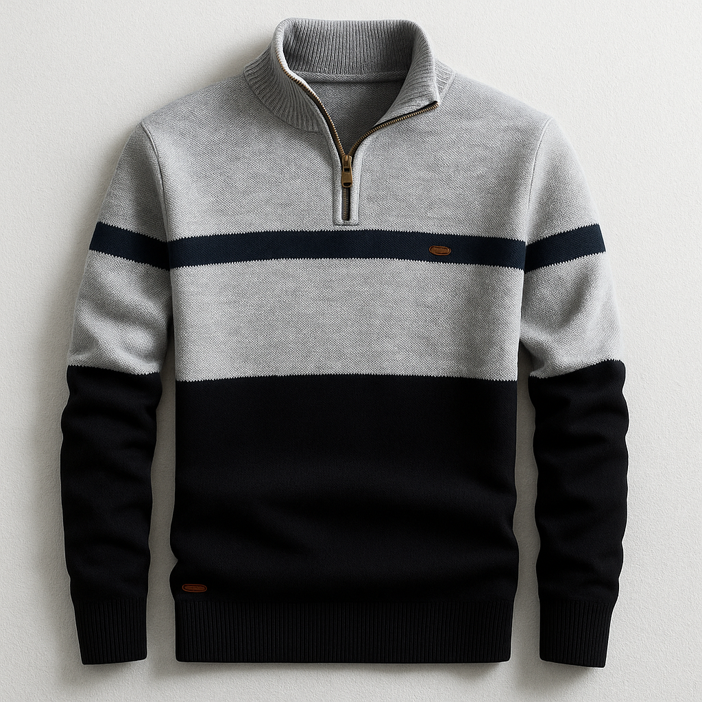 Colton Men’s Quarter-Zip Pullover – Soft Knit Mid-Layer