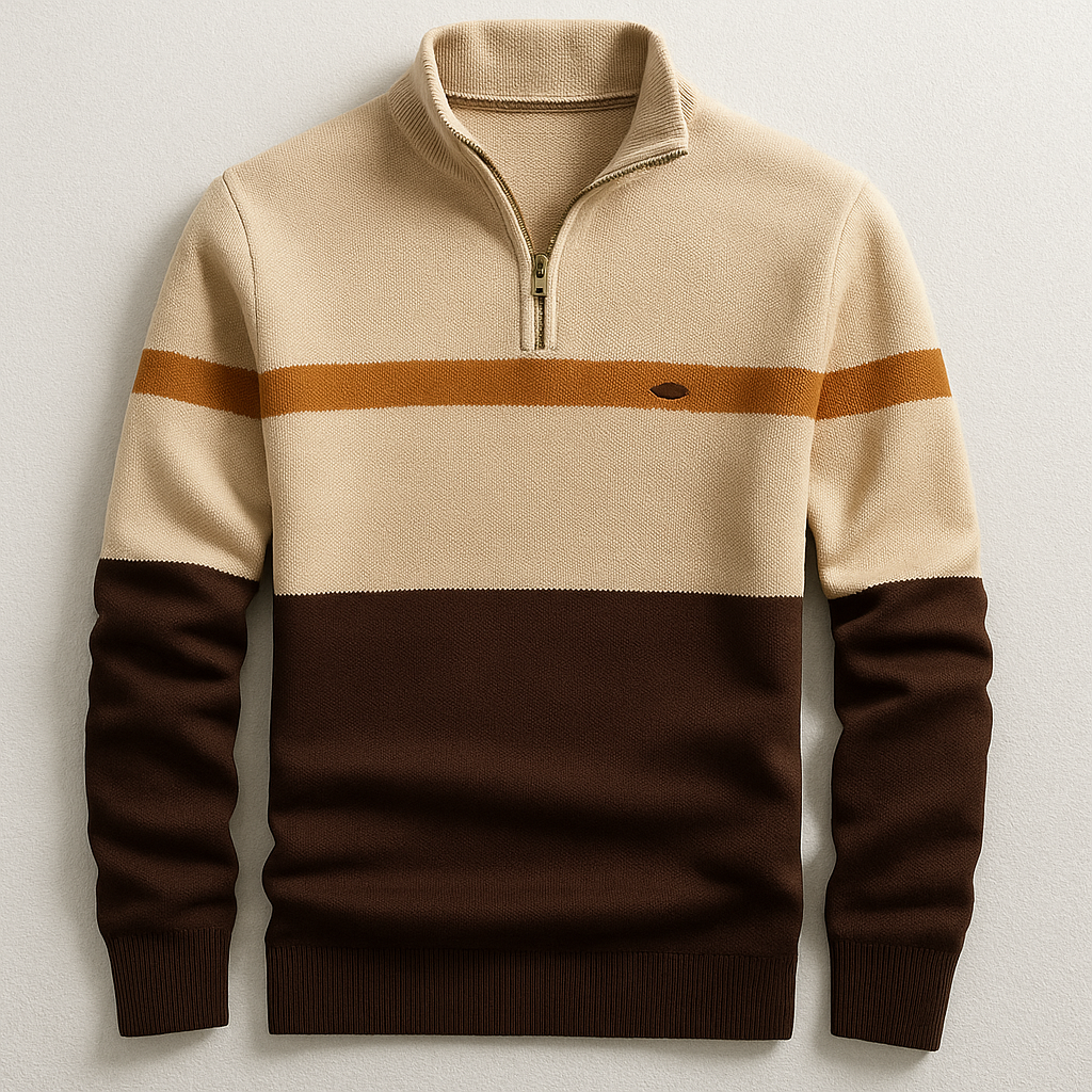 Colton Men’s Quarter-Zip Pullover – Soft Knit Mid-Layer